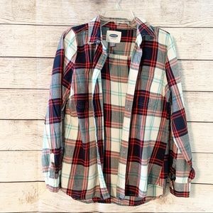 OLD NAVY Plaid Button Down Flannel